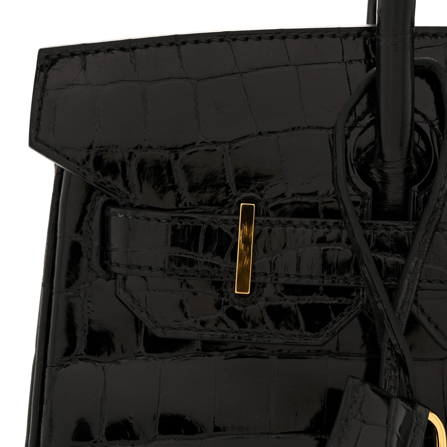 Hermes Shiny Niloticus Crocodile Birkin 30 Black 11 of 12