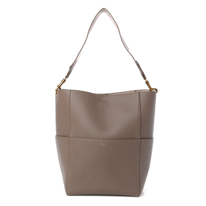 Celine Soft Grained Calfskin Sangle Bucket Bag Taupe 1 of 9
