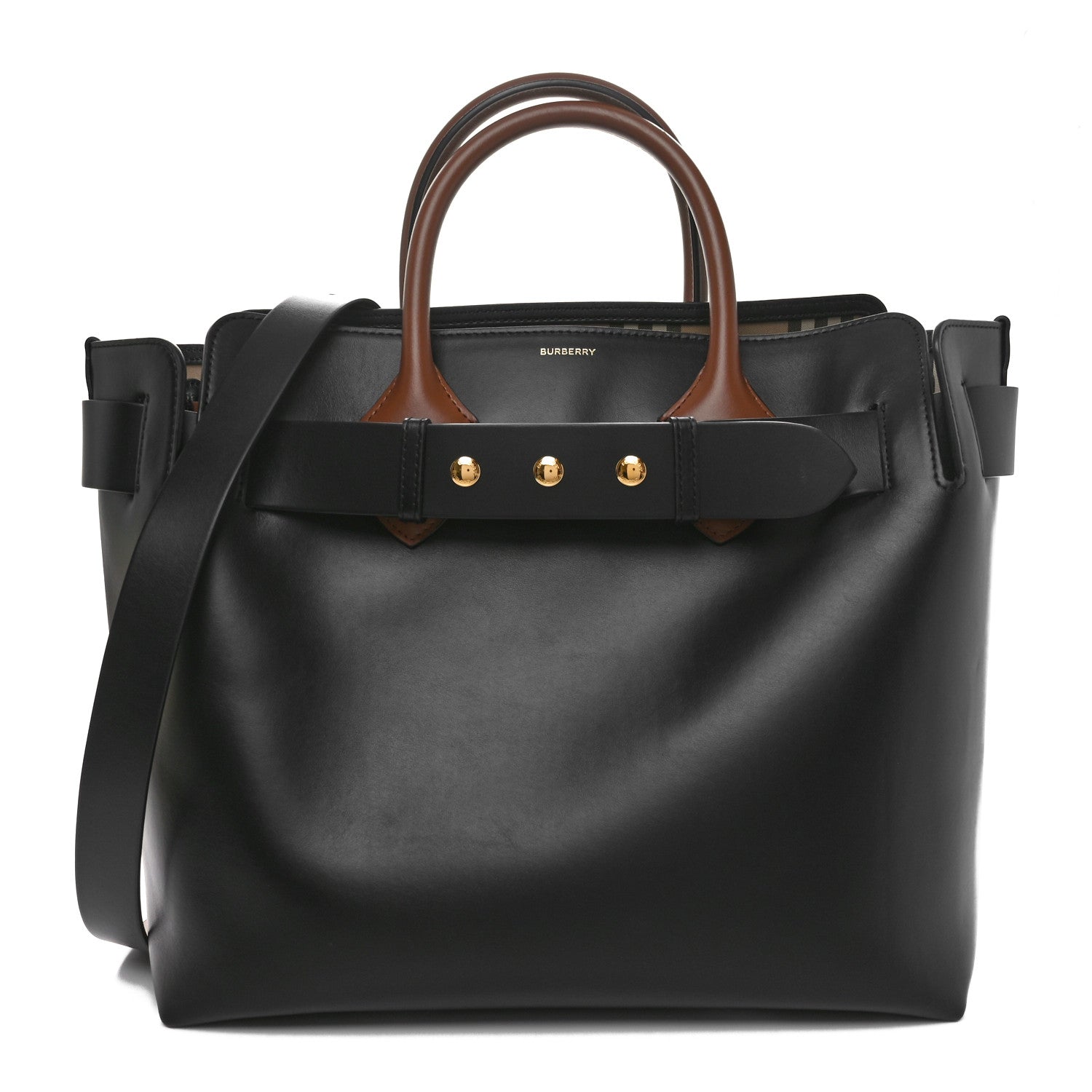 Burberry Soft Grain Calfskin Medium Belt Bag Black 1 of 9