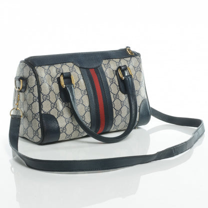 Gucci Monogram Web Boston Navy 3 of 7