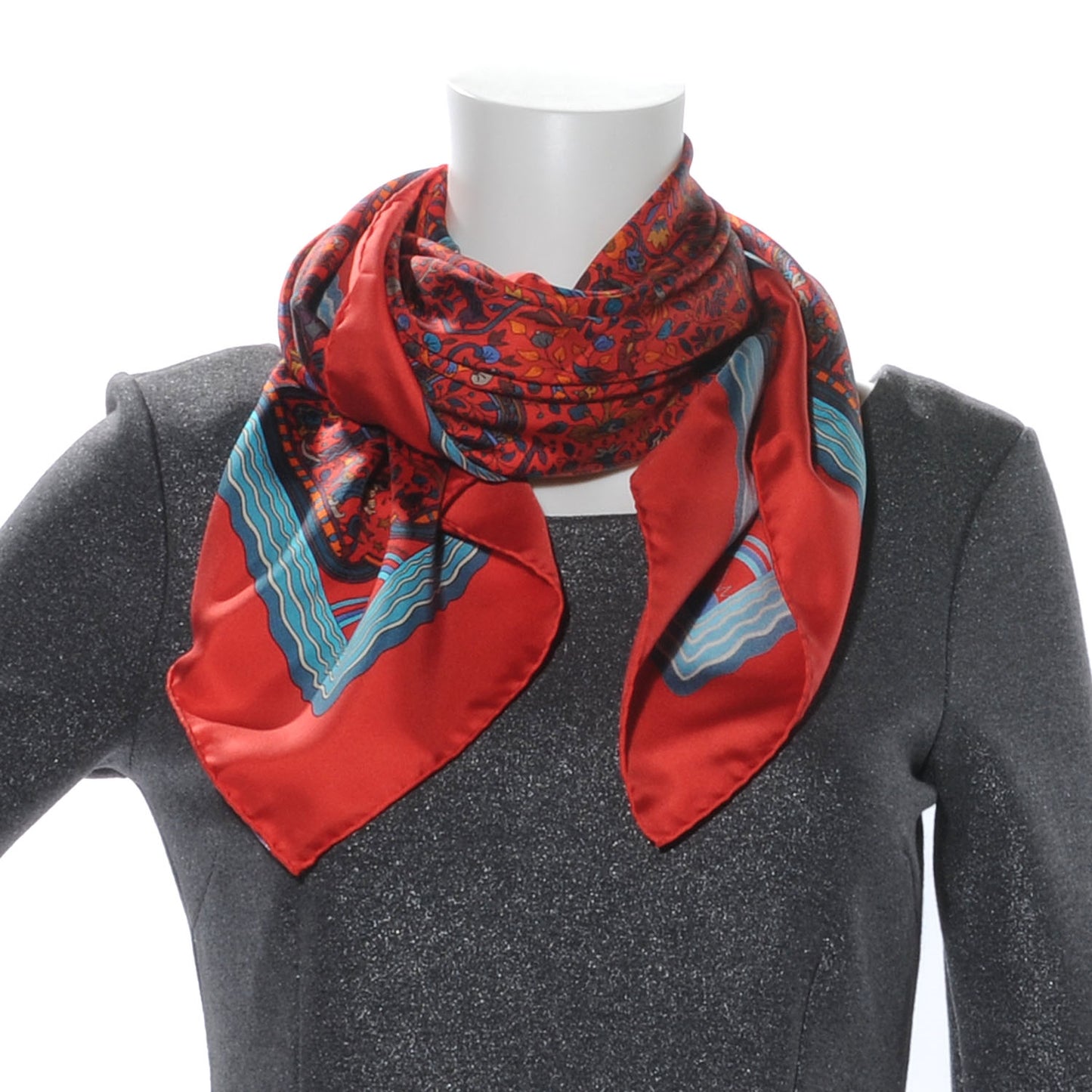 Silk Les Jardins D Armenie Scarf 90