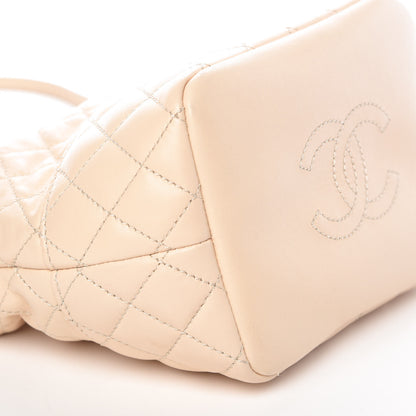 Chanel Lambskin Quilted Hobo Beige 12 of 12