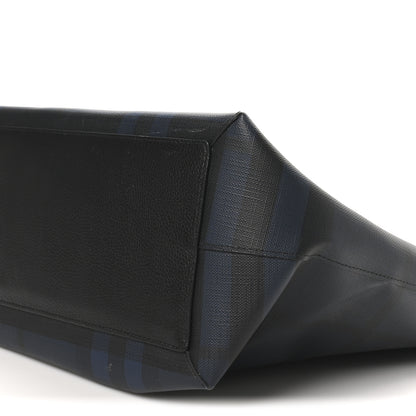 Burberry London Check Large Burleigh Messenger Blue Black 10 of 10