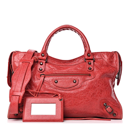 Balenciaga Agneau Classic Hardware City Rouge Cardinal 1 of 20