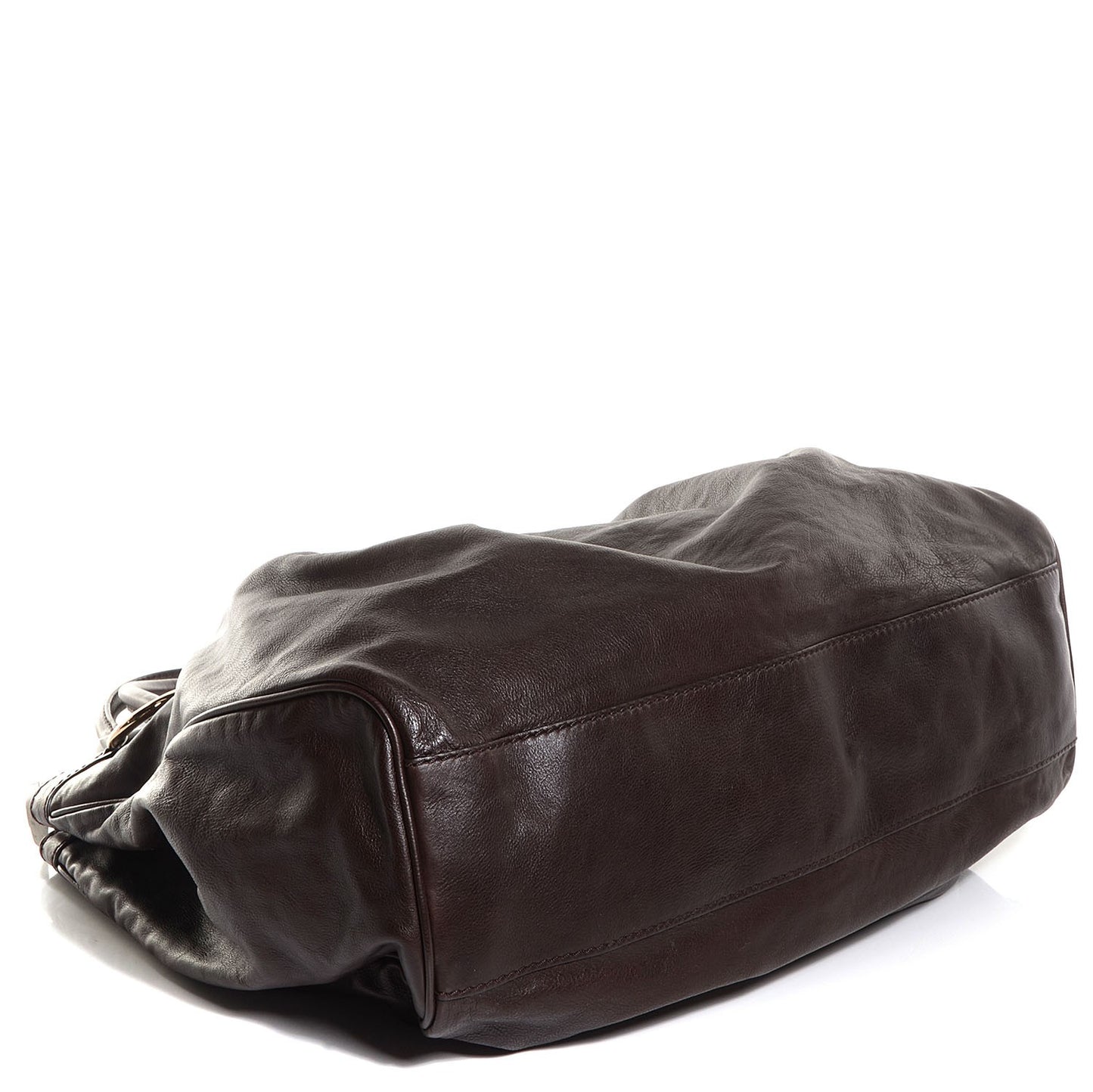 Leather Large Sukey Tote Dark Brown