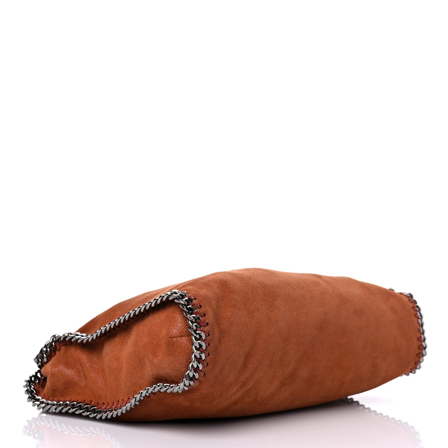Shaggy Deer Falabella Fold Over Tote Orange