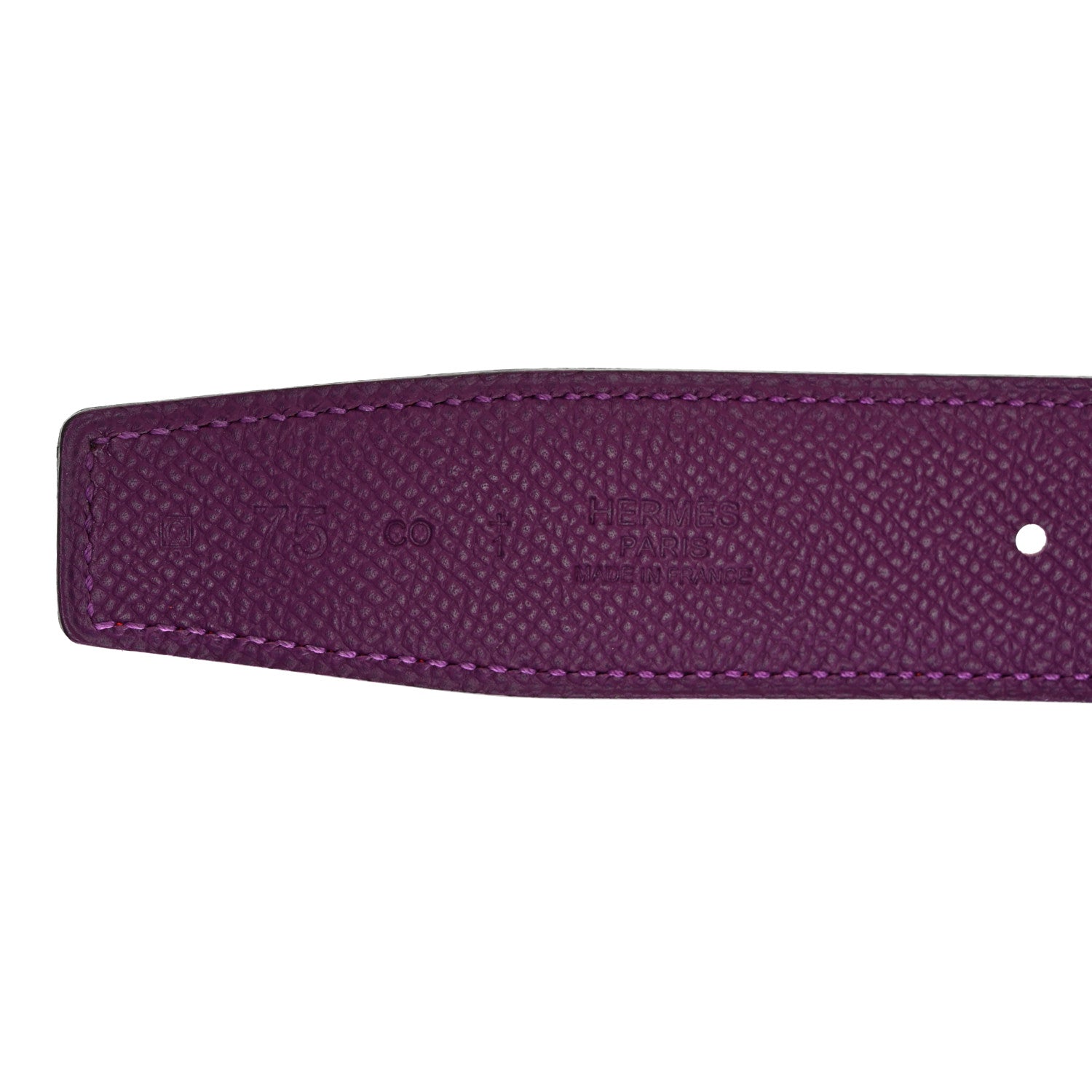 Hermes Swift Epsom 32mm Belt Strap 75 Anemone Capucine 4 of 5