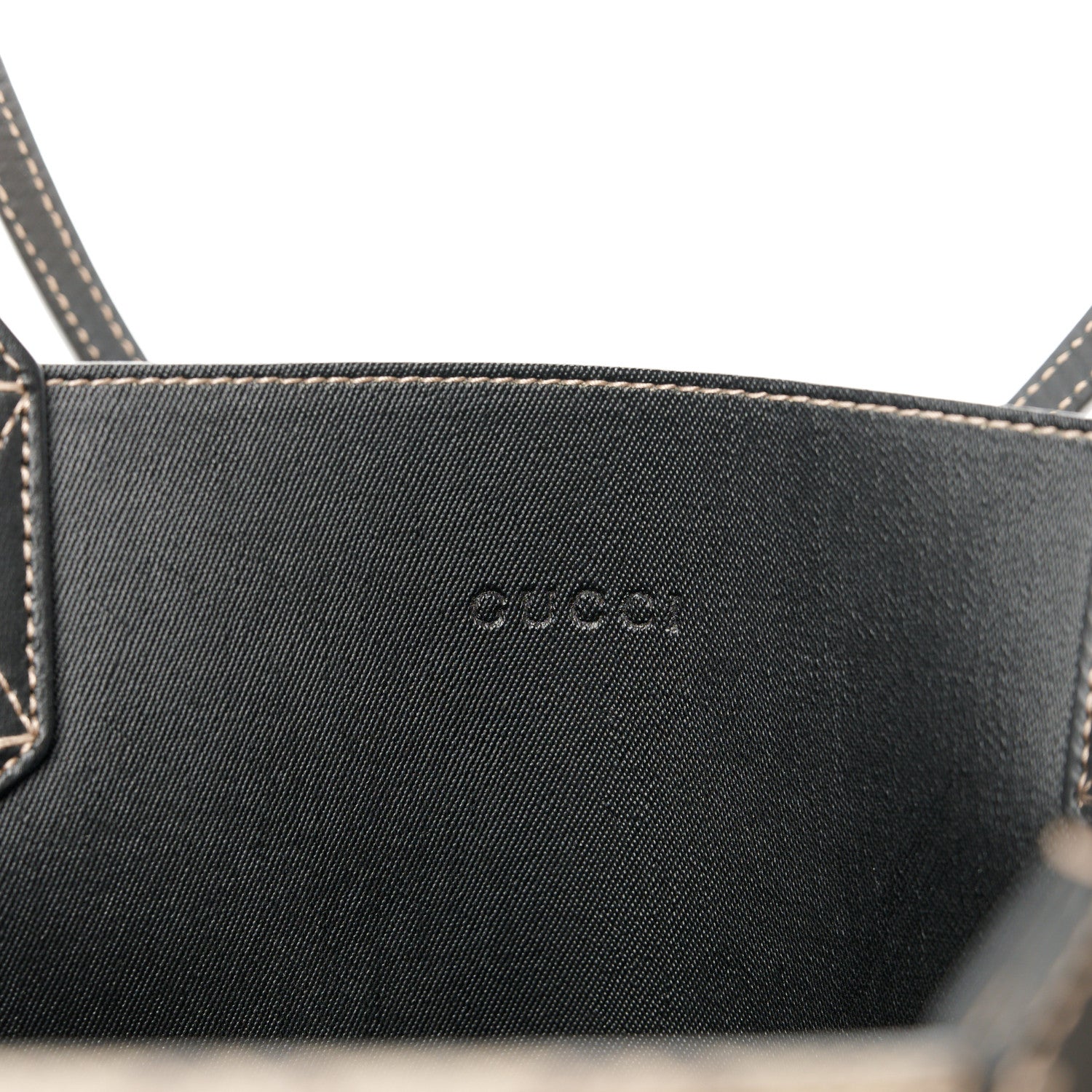 Gucci Calfskin GG Supreme Monogram Medium Reversible Tote Black 7 of 13