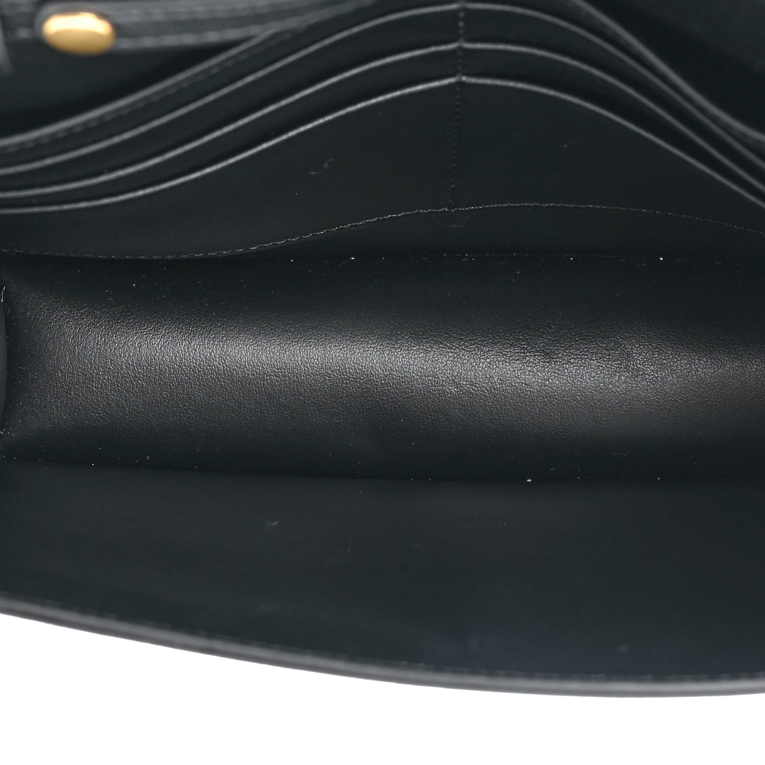 Celine Shiny Calfskin Triomphe Margo Wallet on Chain Black 5 of 10