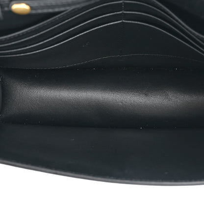Celine Shiny Calfskin Triomphe Margo Wallet on Chain Black 5 of 10