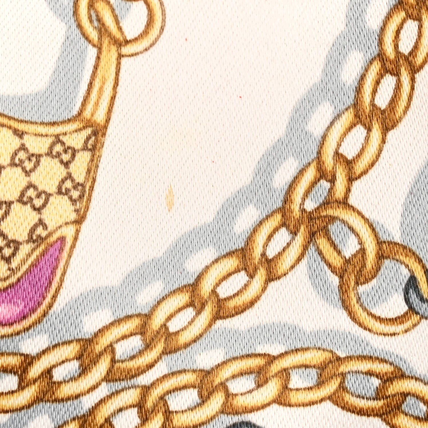 Gucci Satin Print Small Charmy Boston White 14 of 15