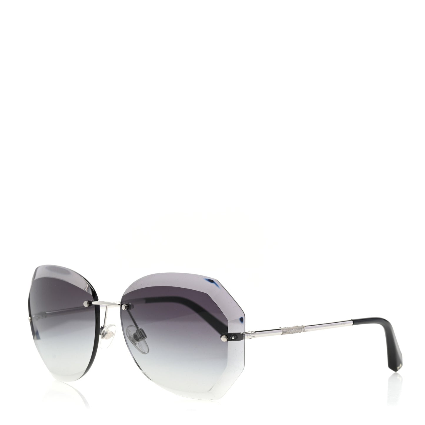 Metal Spring Round Sunglasses 4220 Silver