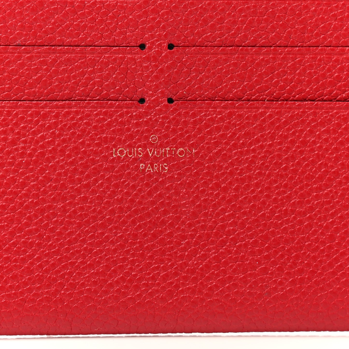 Calfskin Felicie Card Holder Insert Scarlet