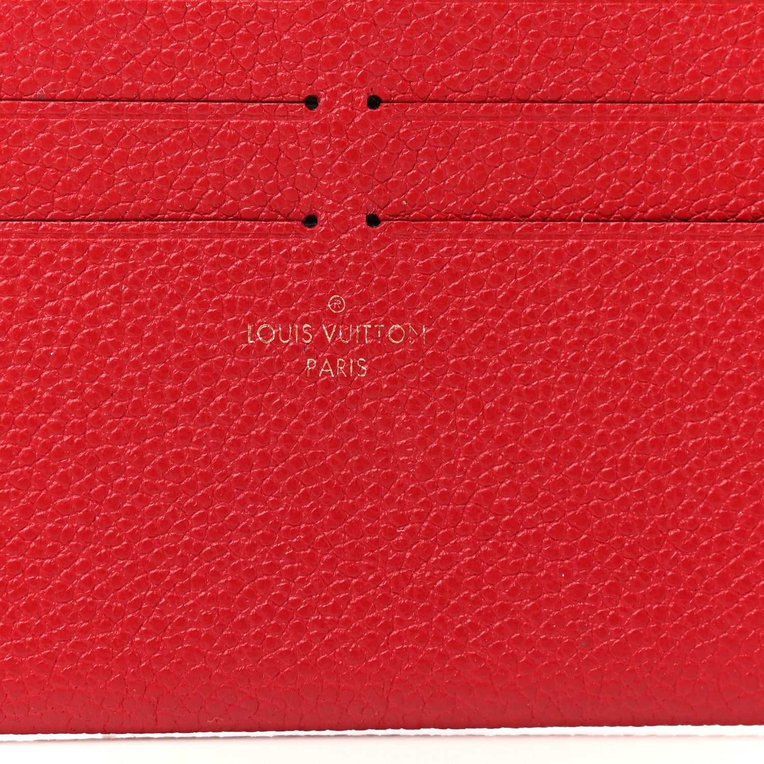 Louis Vuitton Calfskin Felicie Card Holder Insert Scarlet 5 of 6