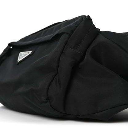 Prada Tessuto Nylon Double Pocket Belt Bag Black 10 of 10