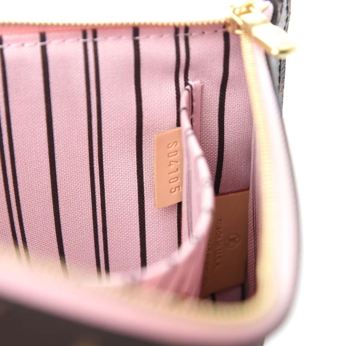Monogram Neverfull MM GM Pochette Rose Ballerine
