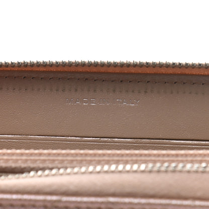 Chanel Iridescent Caviar Chevron Quilted Medium Zip Around Wallet Light Gold 7 of 9