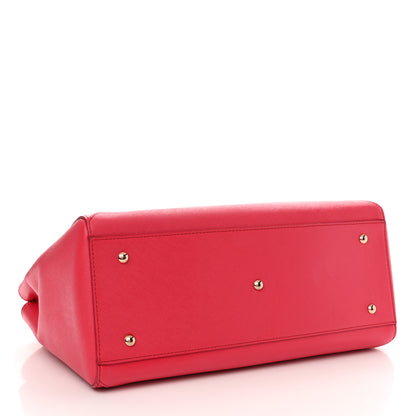 MCM Saffiano Nuovo Tote Pink 4 of 14