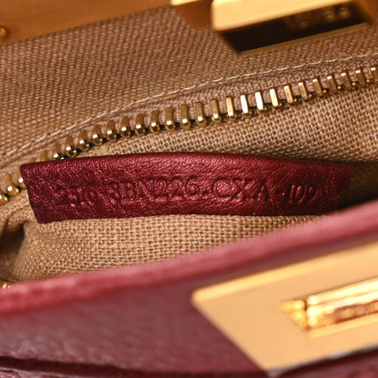 Fendi Cuoio Romano Selleria Medium Peekaboo Iconic Satchel Red 7 of 10