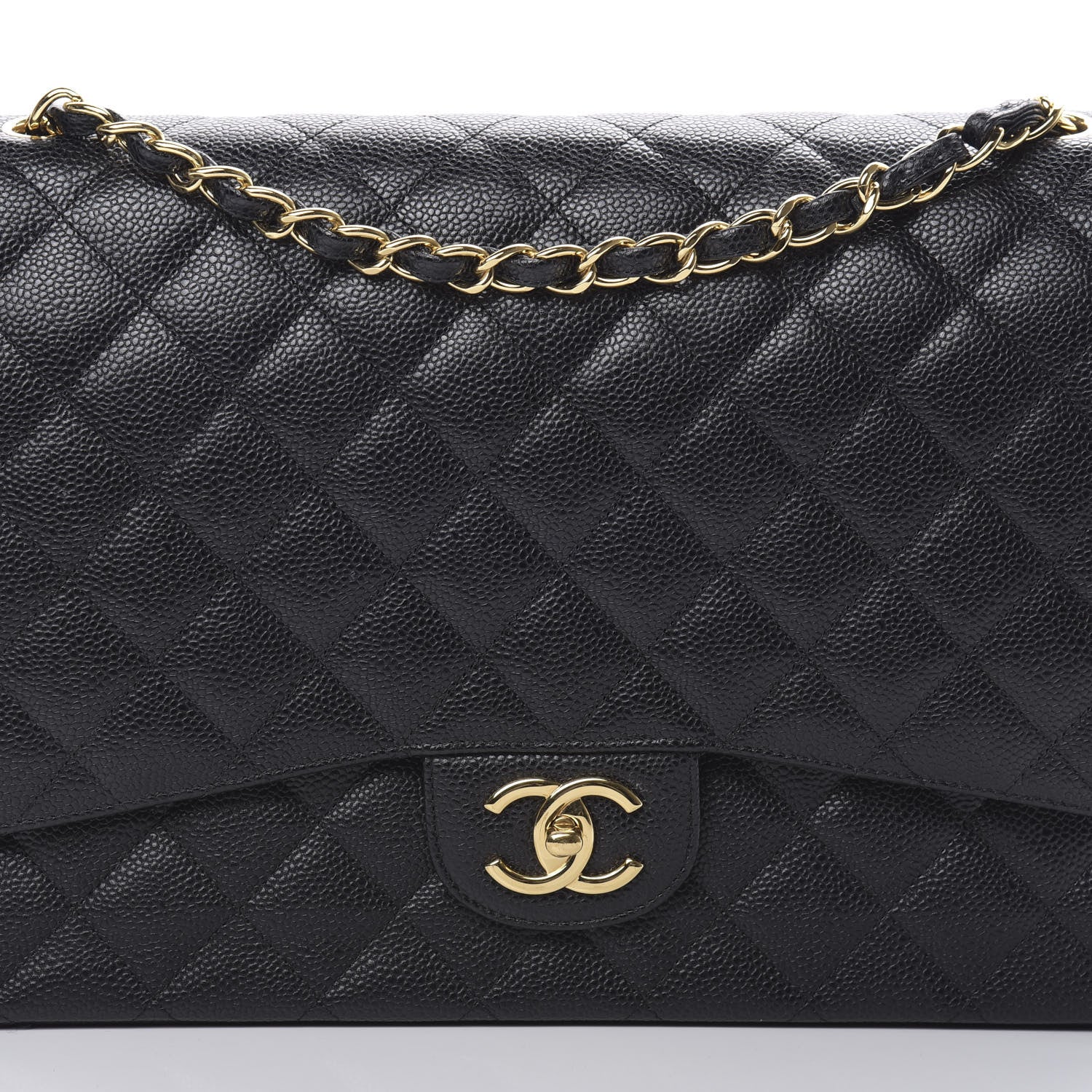 Chanel Caviar Quilted Maxi Double Flap Black 8 of 10