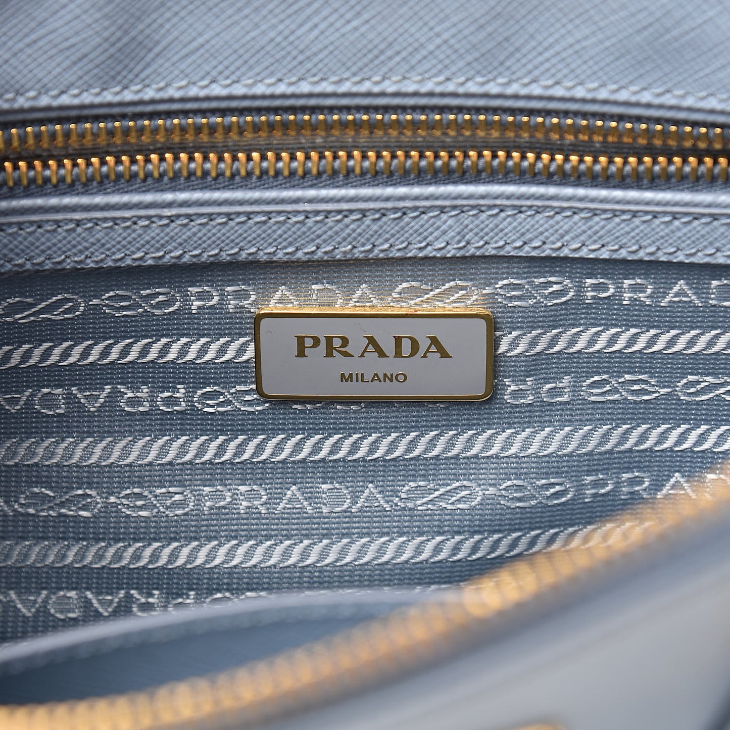 Saffiano Galleria Mini Double Zip Tote Aviazione