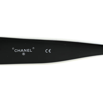 Chanel Acetate Sunglasses 71414 Black White 7 of 8