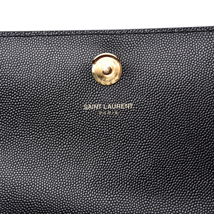 Saint Laurent Grain De Poudre Small Monogram Kate Satchel Black 6 of 9