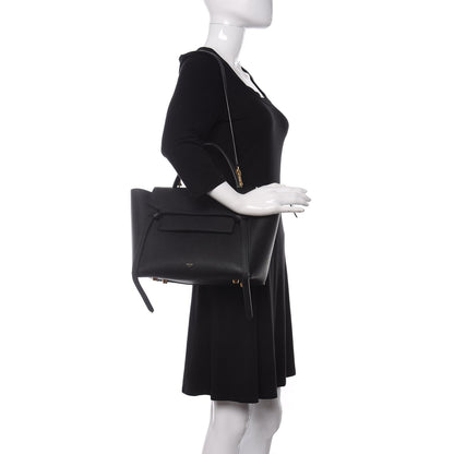 Celine Grained Calfskin Mini Belt Bag Black 2 of 10