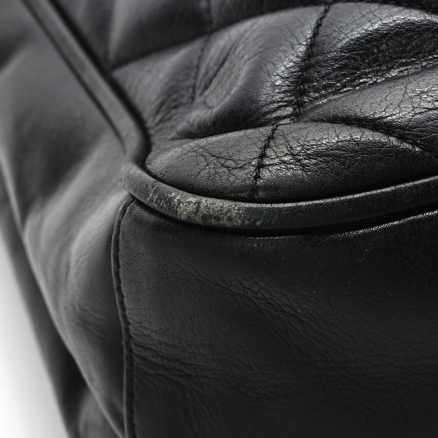 Chanel Lambskin Quilted Shoulder Bag Black 10 of 11