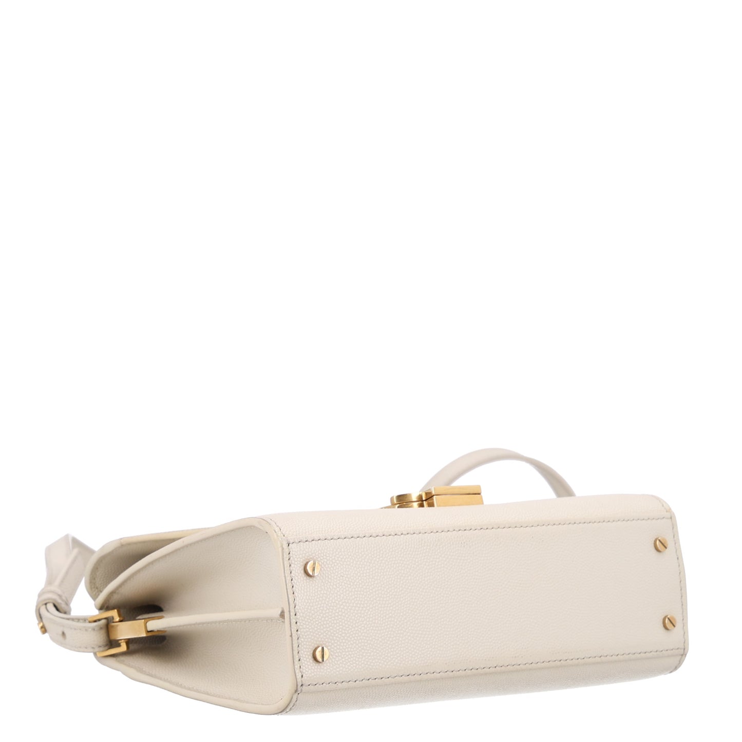 Grain de Poudre Mini Classic Monogram Cassandra Top Handle Crema Soft Rouge Legion