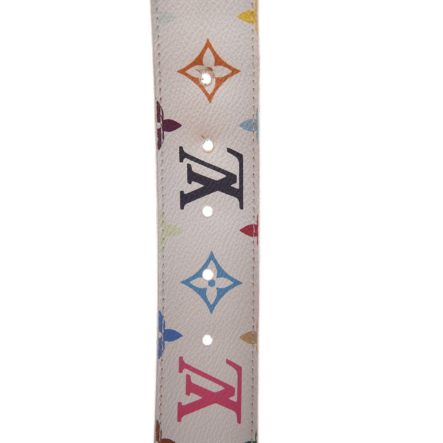 Monogram Multicolor Trunks and Bags Belt 80 32 White