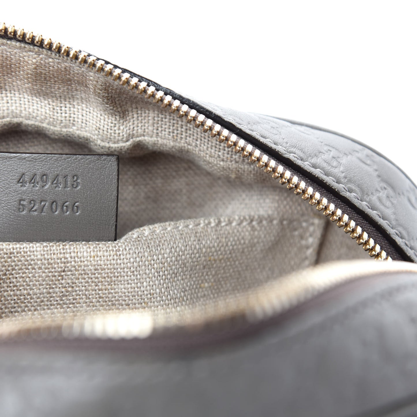 Microguccissima Mini Bree Messenger Bag Grey