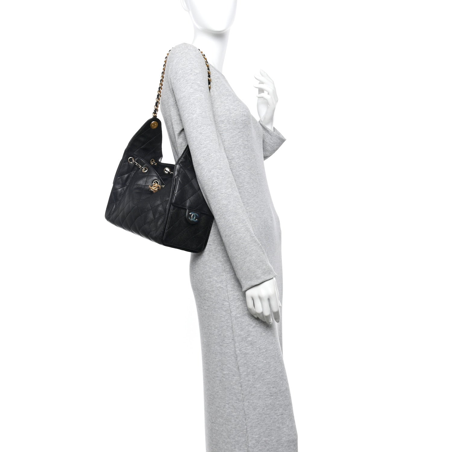 Chanel Caviar Quilted Small Chanel 25 Handbag Black 2 of 13