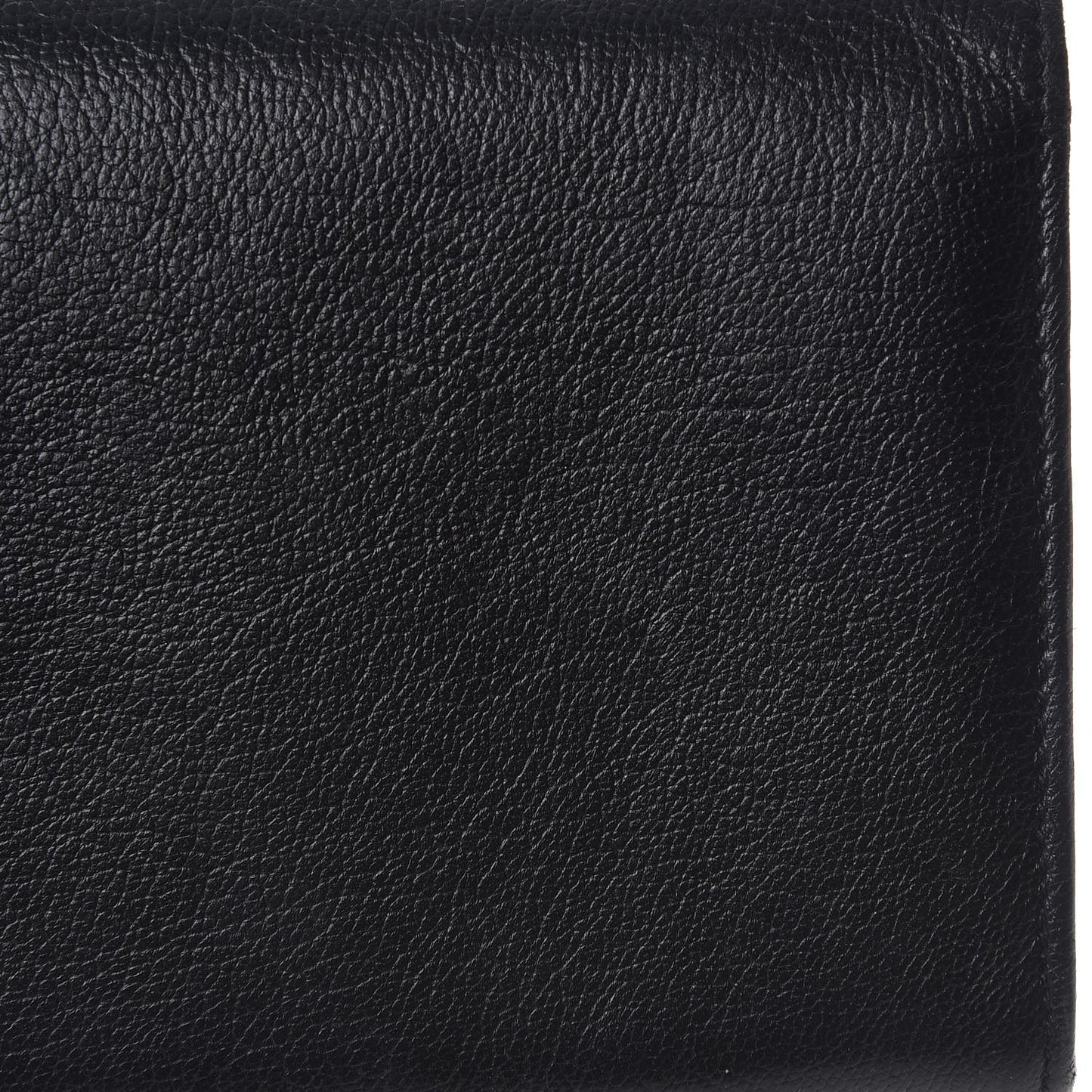 Goatskin Monogram Classic Flap Wallet Black