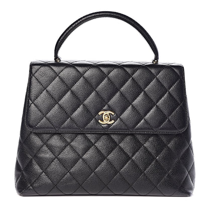 Chanel Caviar Quilted Jumbo Kelly Flap Black 1 of 16
