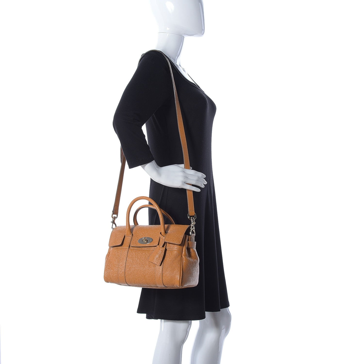 Mulberry Grainy Patent Small Bayswater Sycamore 2 of 10
