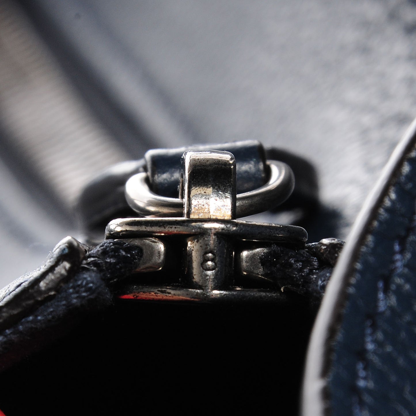 Drummed Calfskin Micro Luggage Orage