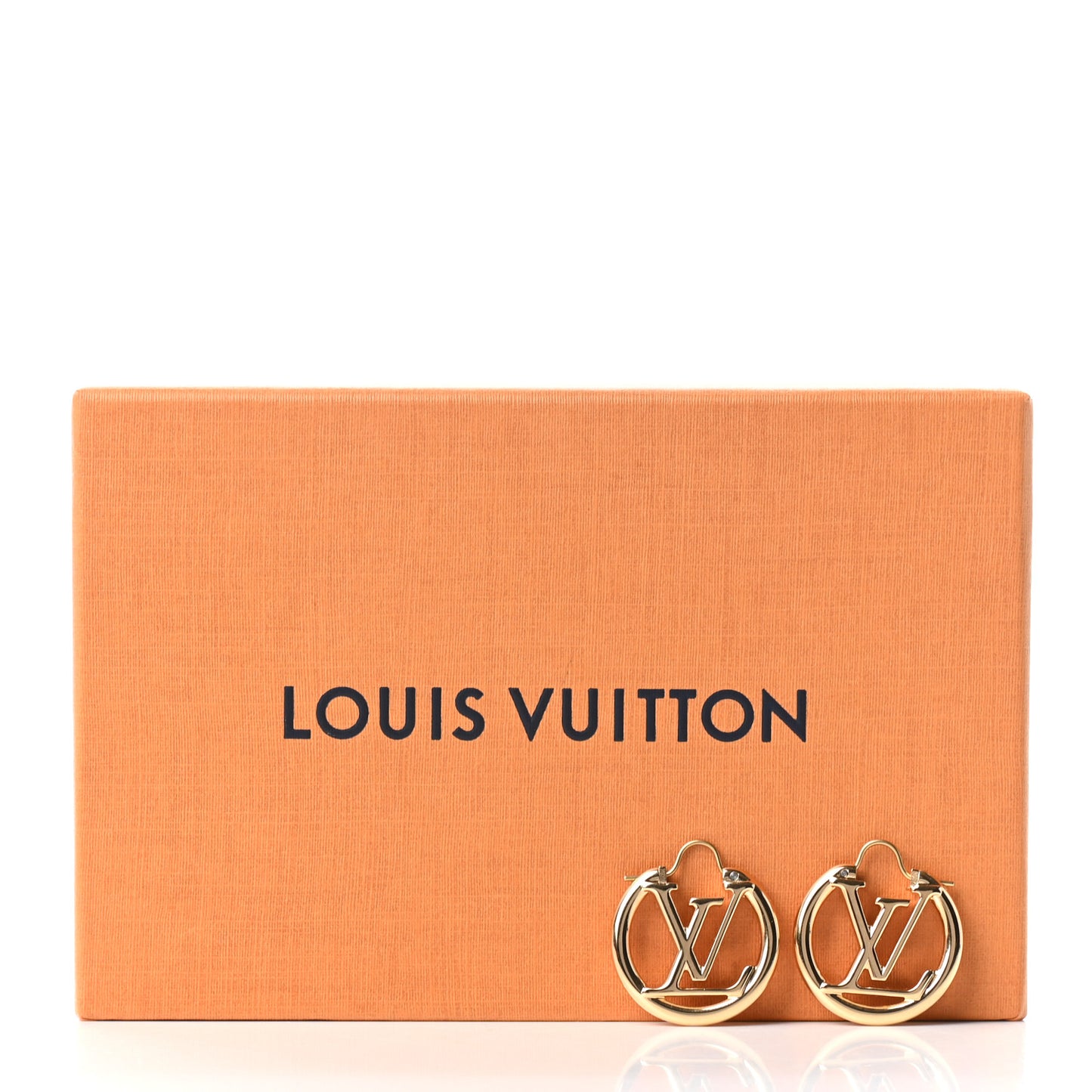 Metal Small Louise Hoop Earrings Gold