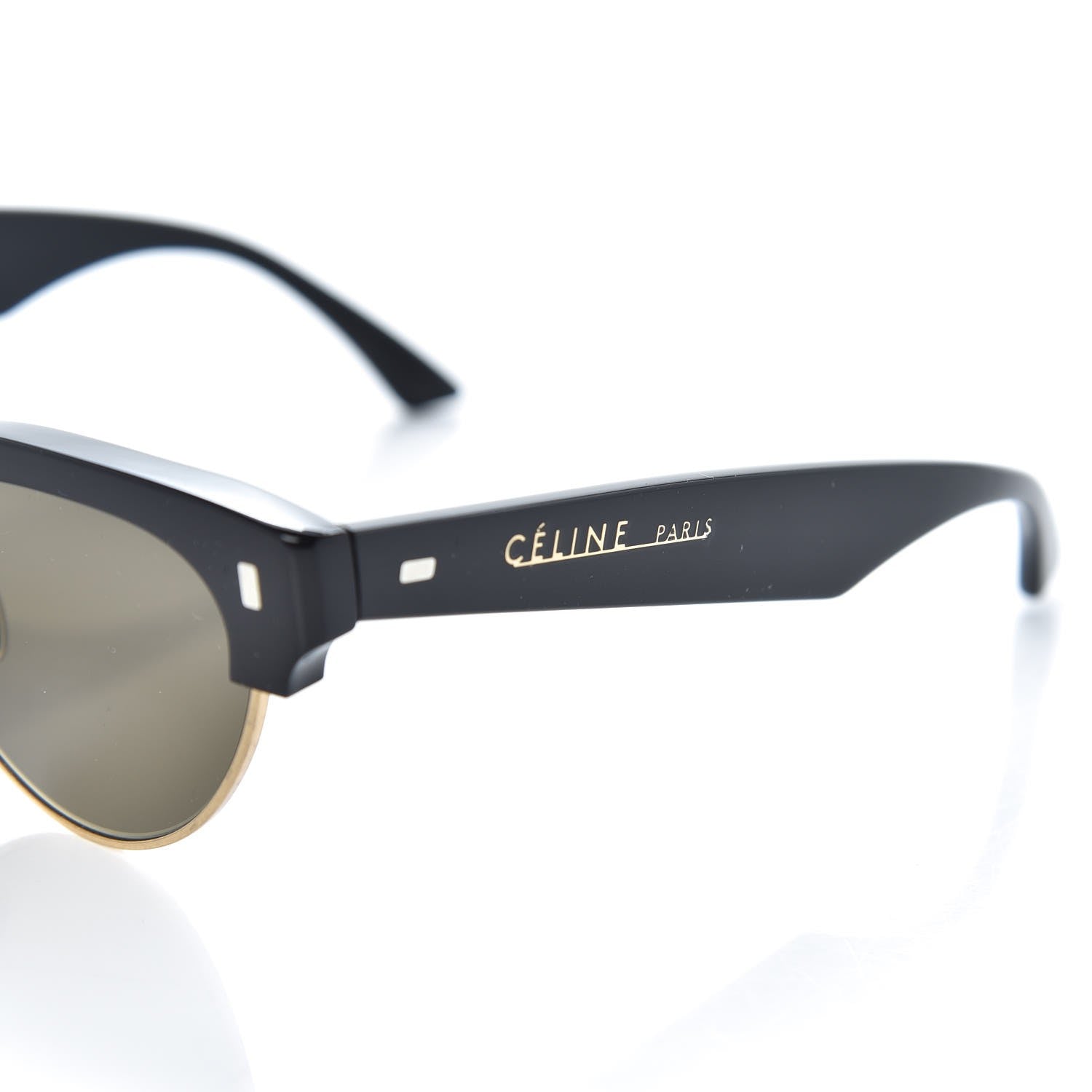 Celine Acetate Cat Eye Sunglasses CL40059U Black Gold 7 of 8