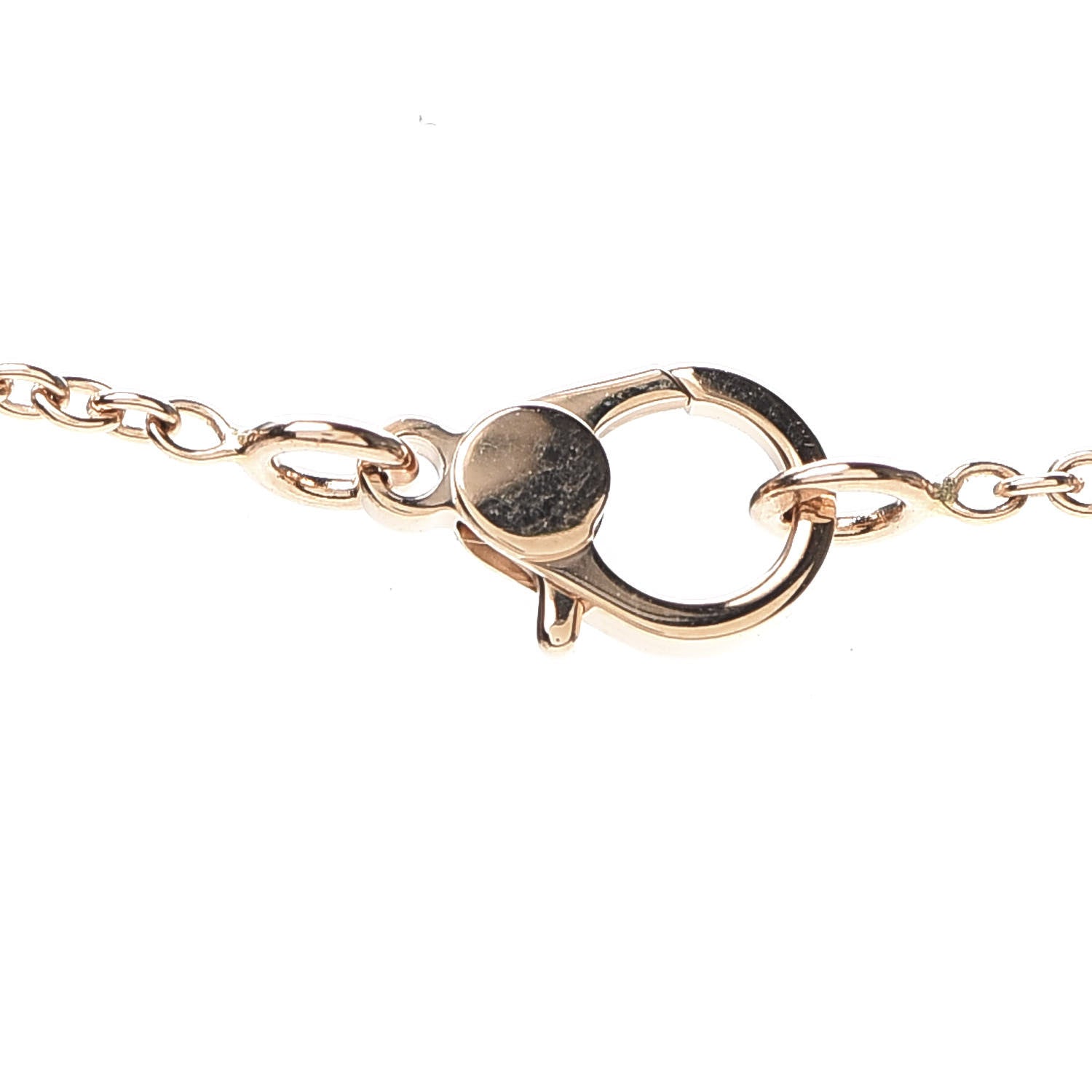 Hermes 18K Rose Gold Diamond Finesse Pendant Necklace 5 of 6