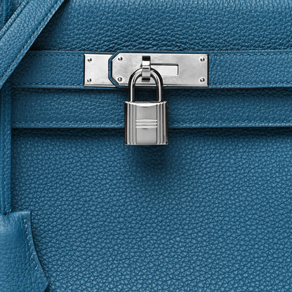 Hermes Togo Kelly Retourne 28 Bleu De Galice 8 of 13