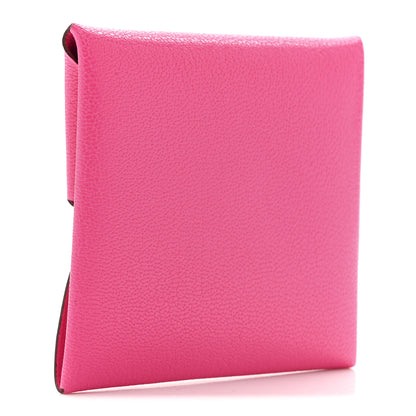 Hermes Chevre Chamkila Bastia Coin Purse Rose Pop 3 of 8
