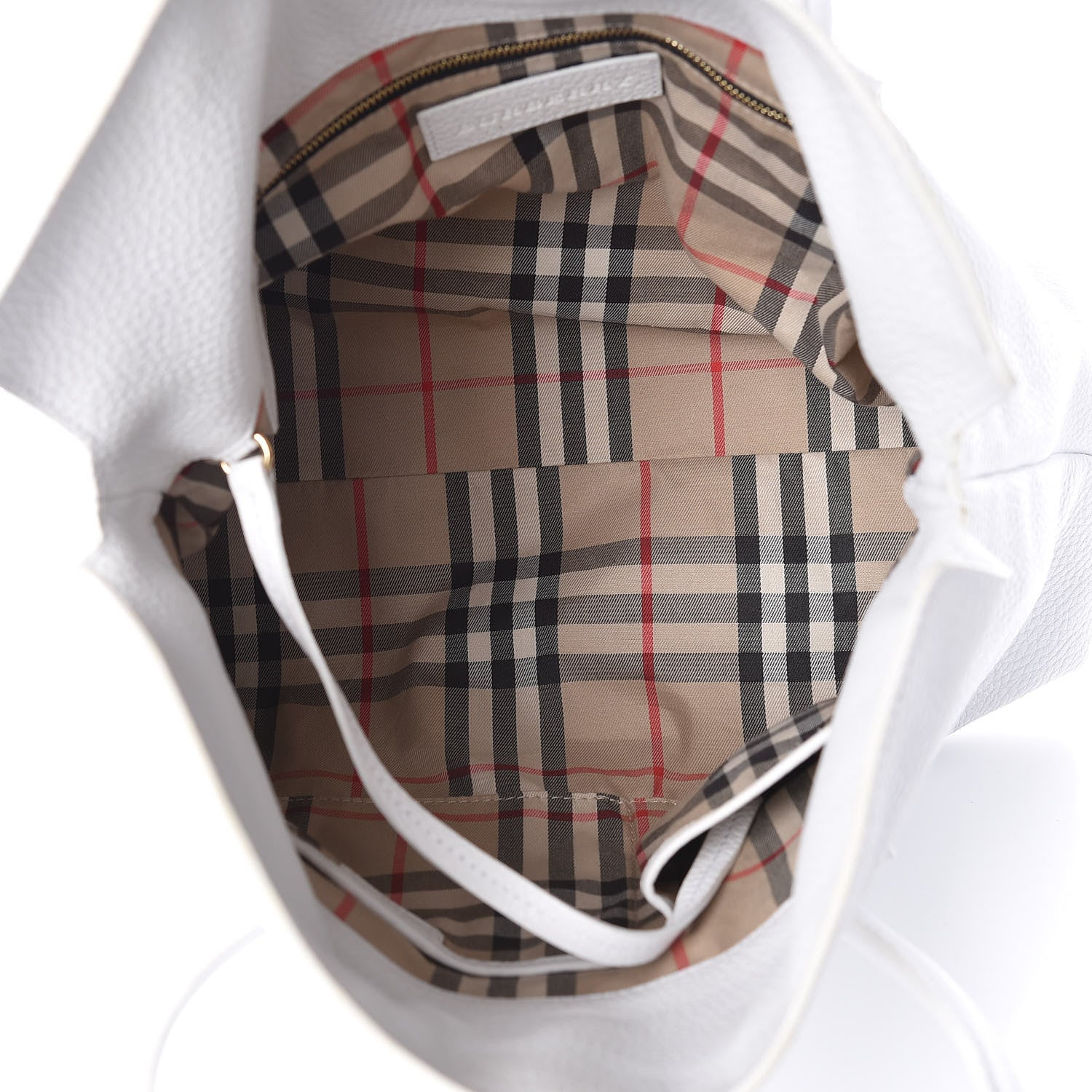 Burberry London Grainy Calfskin Medium Baynard Tote White 5 of 20