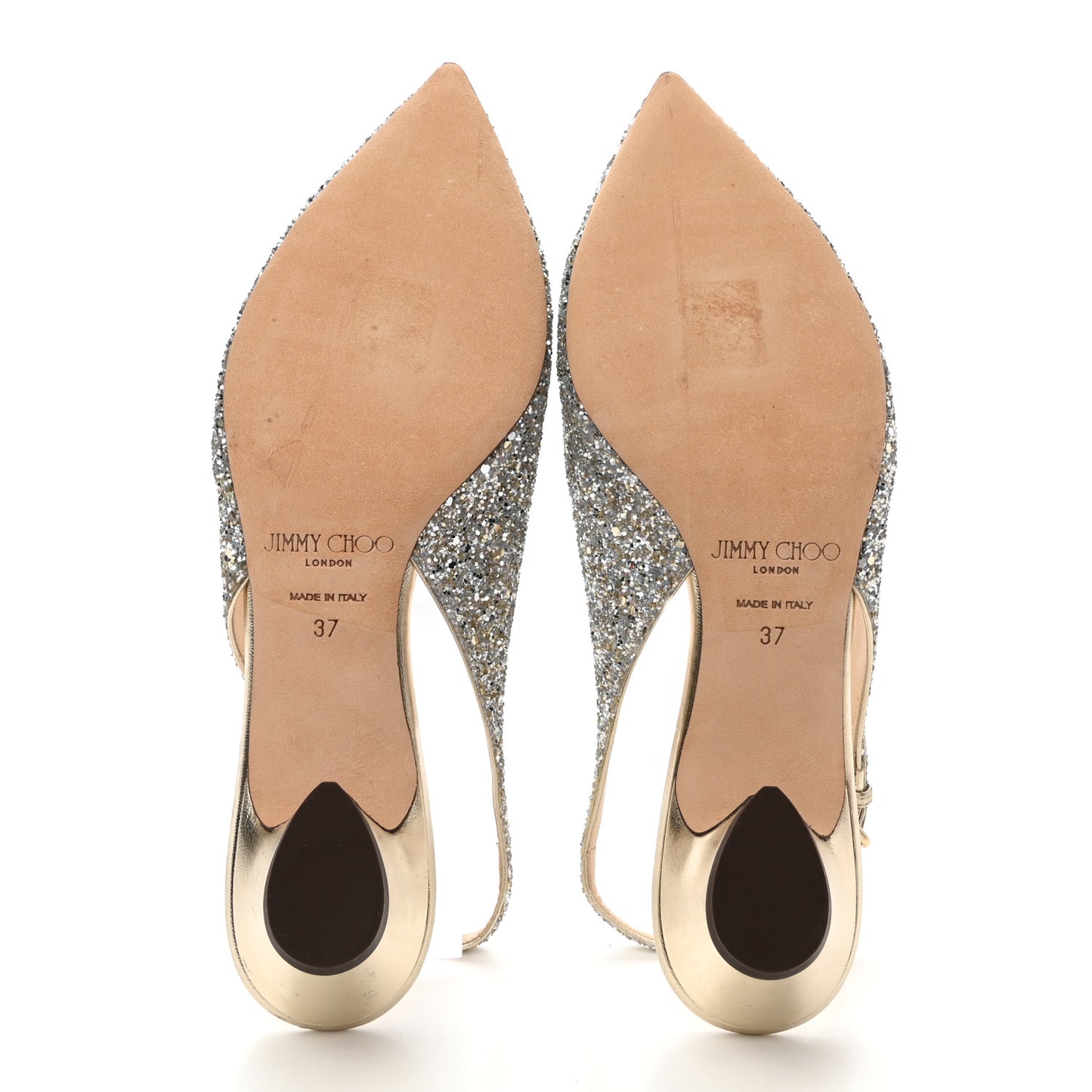Glitter Gemma 40 Slingback Pump 37 Champagne