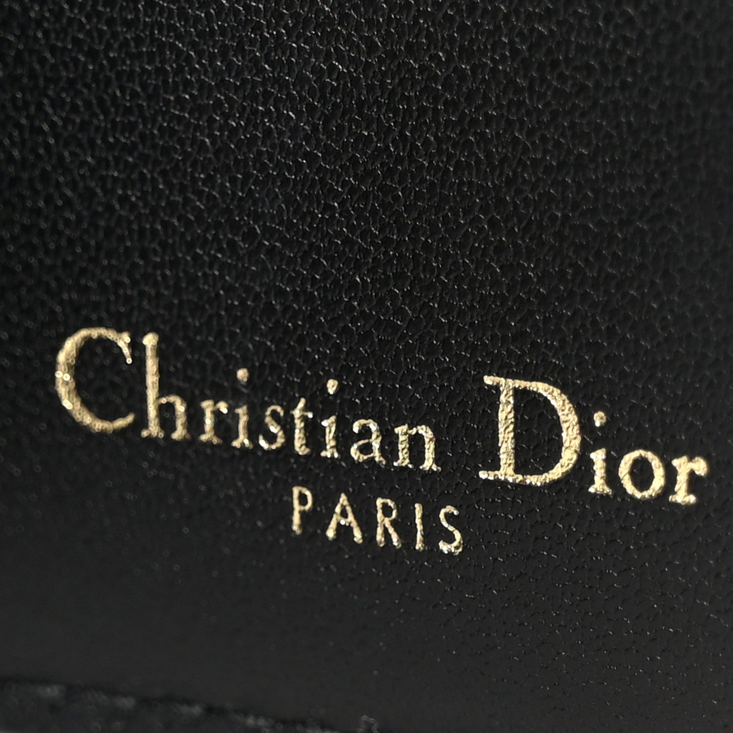 Christian Dior Supple Calfskin Cannage Caro Dandelion Card Holder Black 6 of 9
