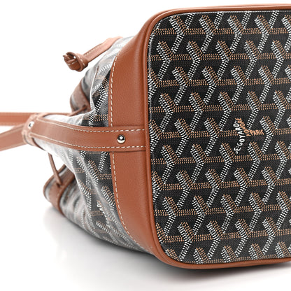 Goyard Goyardine Petit Flot Bucket Bag PM Black Gold 5 of 8