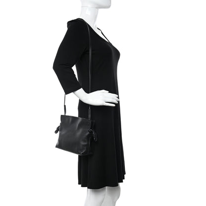 Loewe Calfskin Mini Flamenco Knot Clutch Black 2 of 9