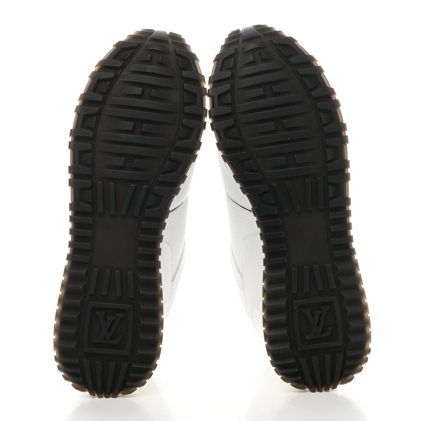 Calfskin Monogram Run Away Sneakers 39 White