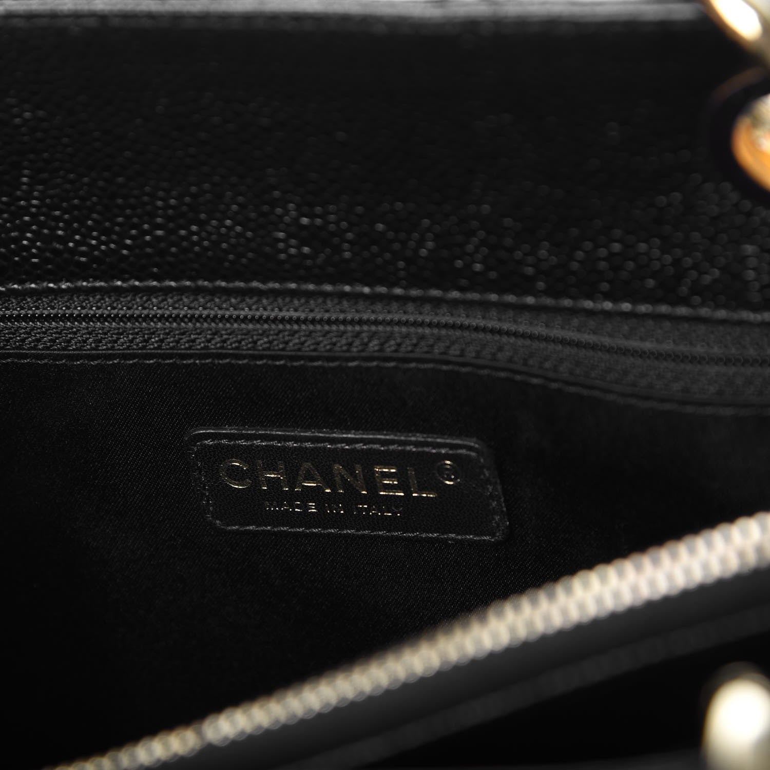 Chanel Caviar Quilted Grand Shopping Tote GST Black 8 of 10