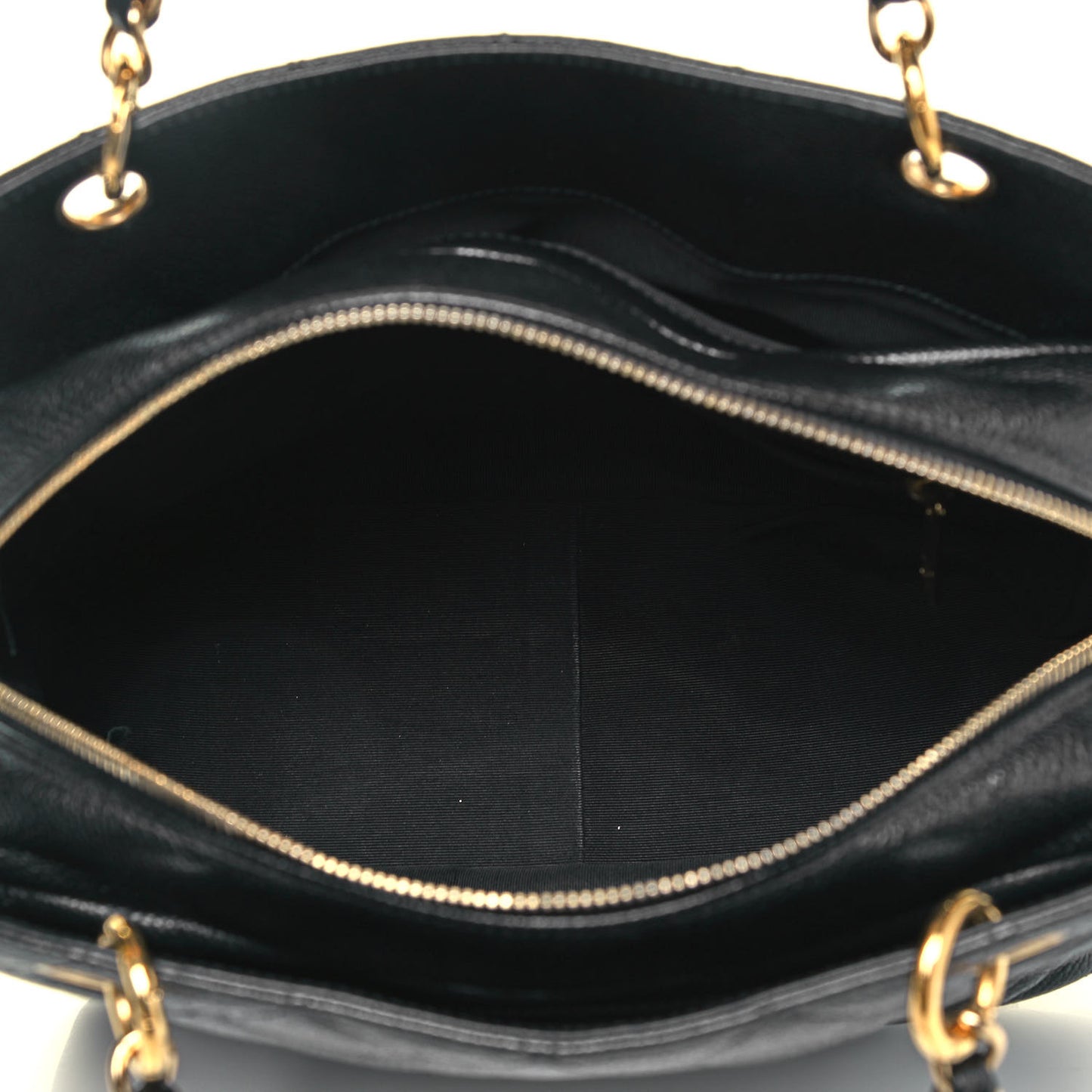 Caviar Quilted Petit Timeless Tote PTT Black